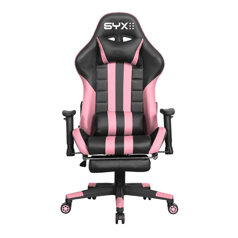Silla Gamer Syx CH-059 Pk Rosa Negro