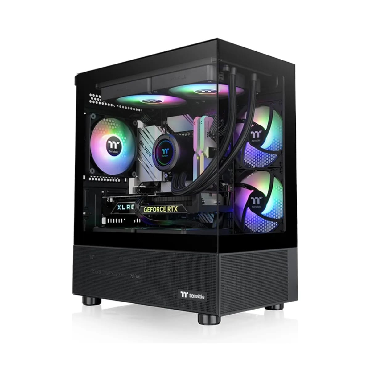 Gabinete Thermaltake View 170 Micro Chassis TG x2 Fan ARGB x3 Black CA-1Z4-00M1WN-00