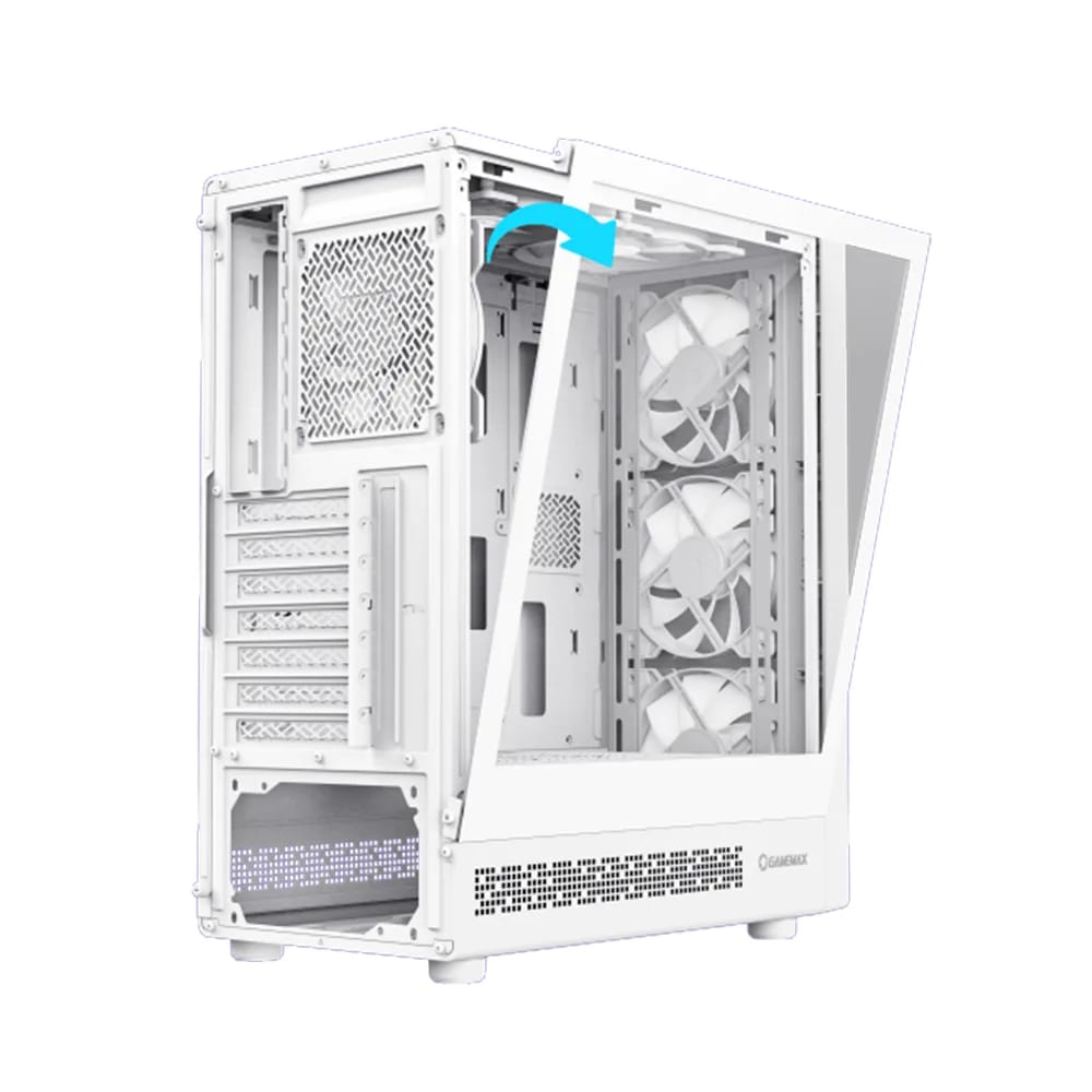 Gabinete GameMax Storm 2 AW Blanco ATX 6 fans ARGB