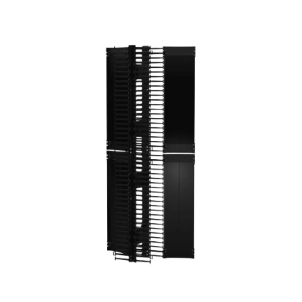 Cbl Mgr, Vert, Value, Dbl SIDED,6IN FNGR,12IN W,45U, DOOR, BLK