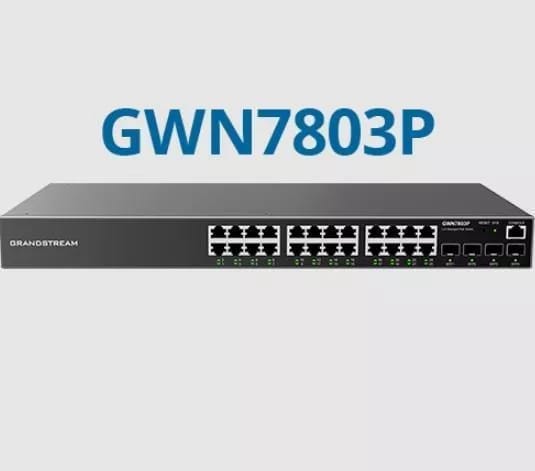 Grandstream SW L2+ 24 Port POE Giga 4SFP