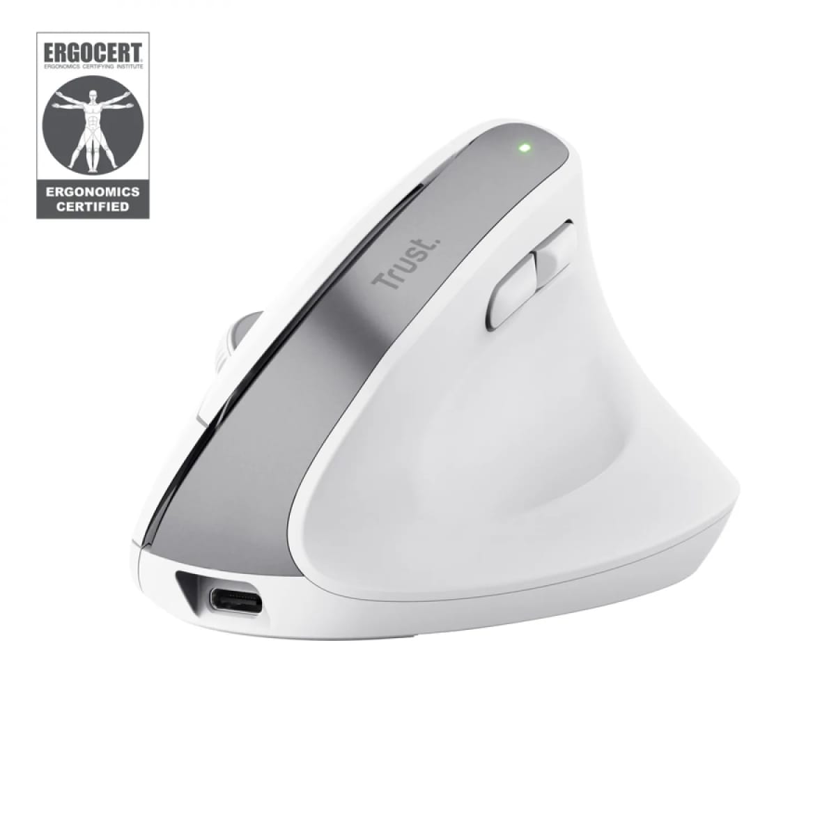 Mouse Gamer Trust Bayo Ergo Multidispositivo Wireless White
