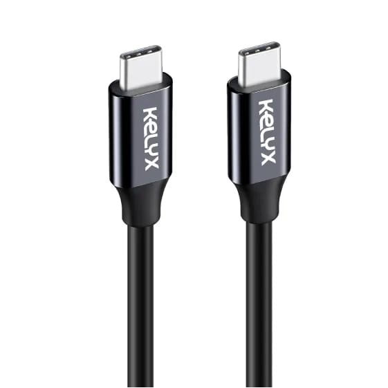 Cable Kelyx USB-C a USB-C 65W 10Gbps 4K Ultra HD 1 m KL-CBL-TYPEC-65W-10GPS-1M