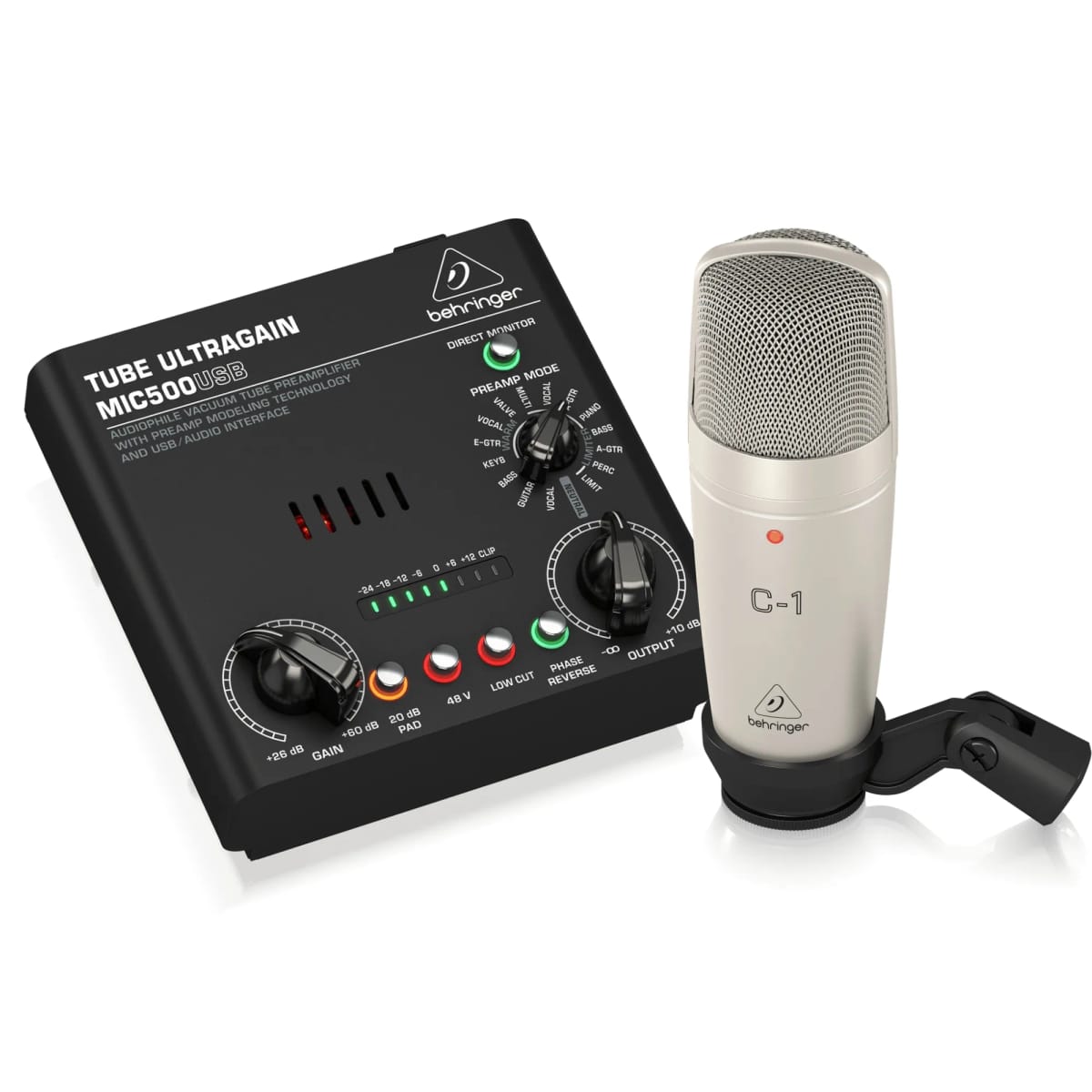 Kit De Grabacion Behringer Voice Studio Mic C-1 + MIC500USB USB Profesional 91805020