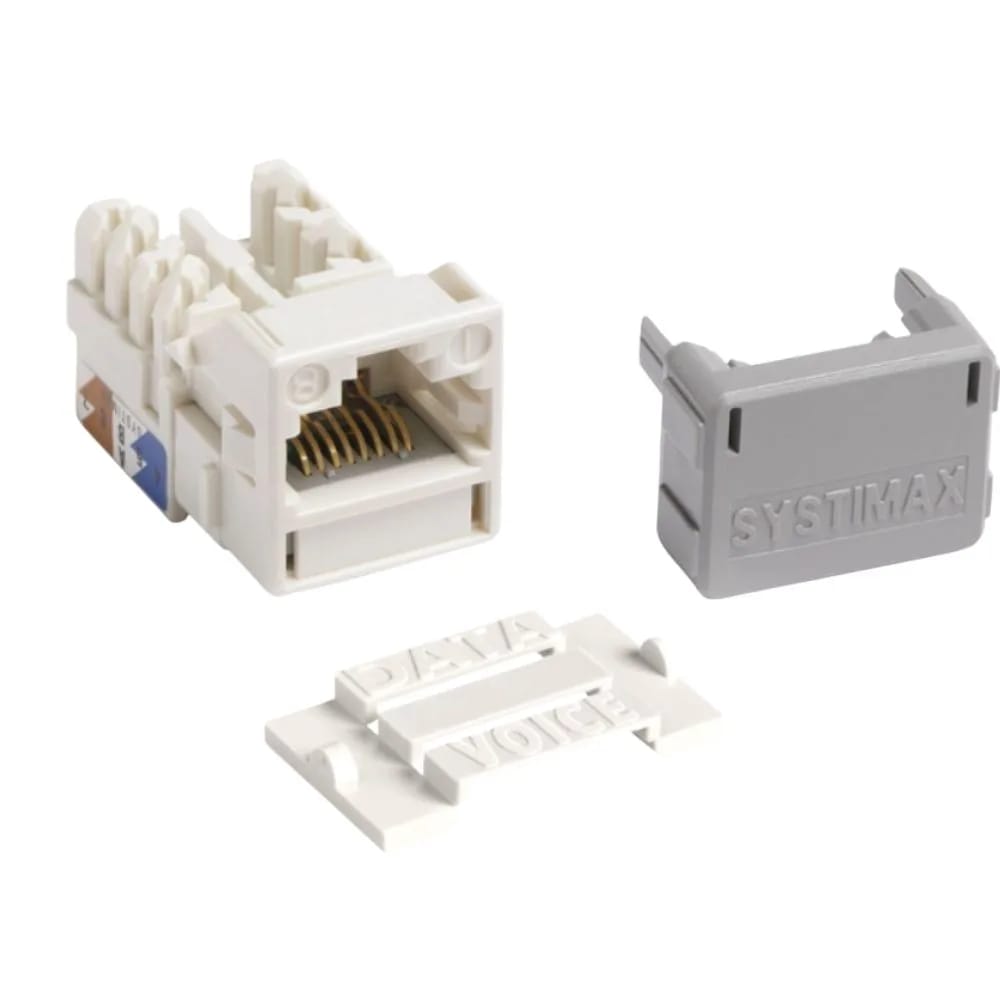 Jack MGS 400 x 1 GigaSPEED X10D® M-Series Modular Jack, RJ45, Cat6 Unshielded, White