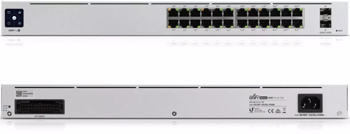 Unifi Switch 48 Port GIGABIT,32 Ppoe+ 16 P Gigabit con 4 SFP 1GB 195 Wats Totales