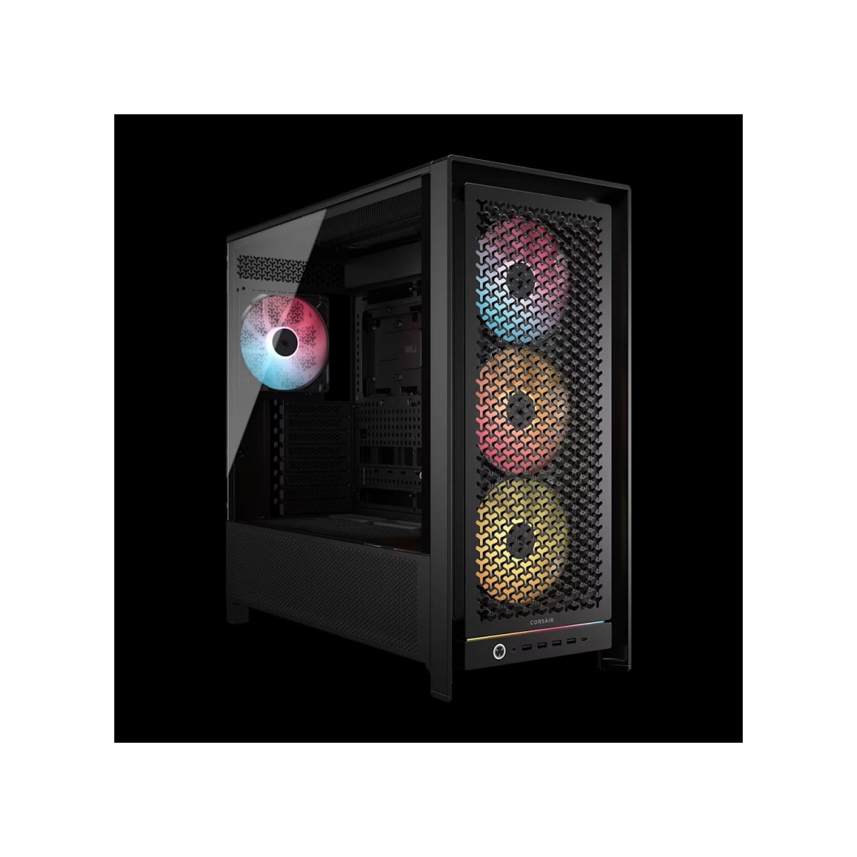 Gabinete CORSAIR FRAME 5000D RS ARGB Mid Tower Aire Elevado negro