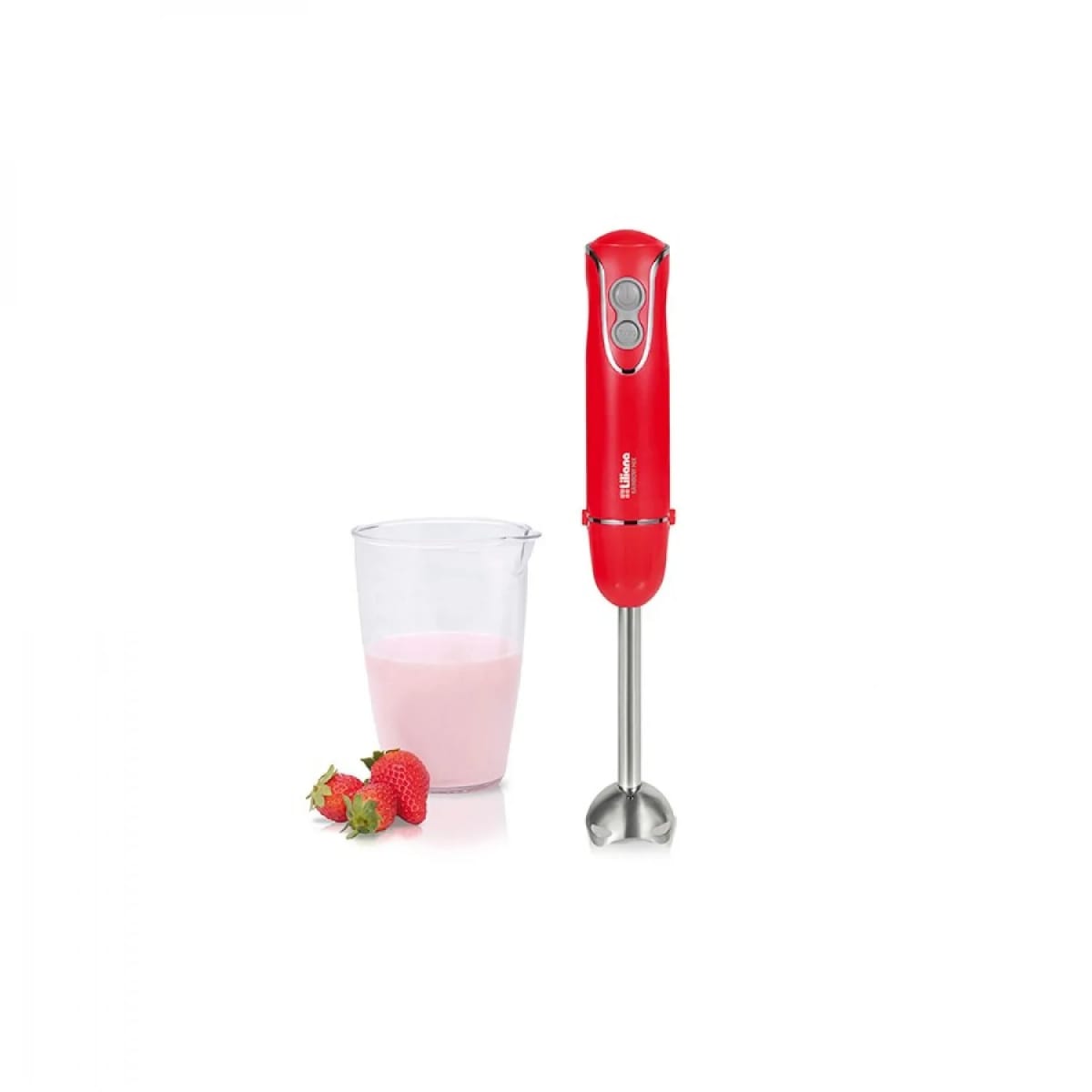 Liliana Procesadora Manual Rainbow Mixer 450W Rojo