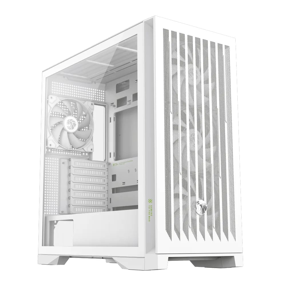 Gabinete GameMax Leader 2 E-ATX Blanco con 4 ventiladores
