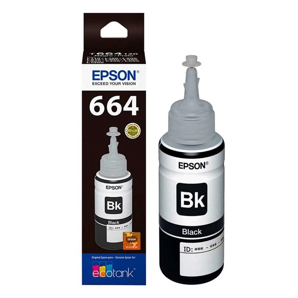 Botella Epson T664120-AL Negro para L355/380/395/475