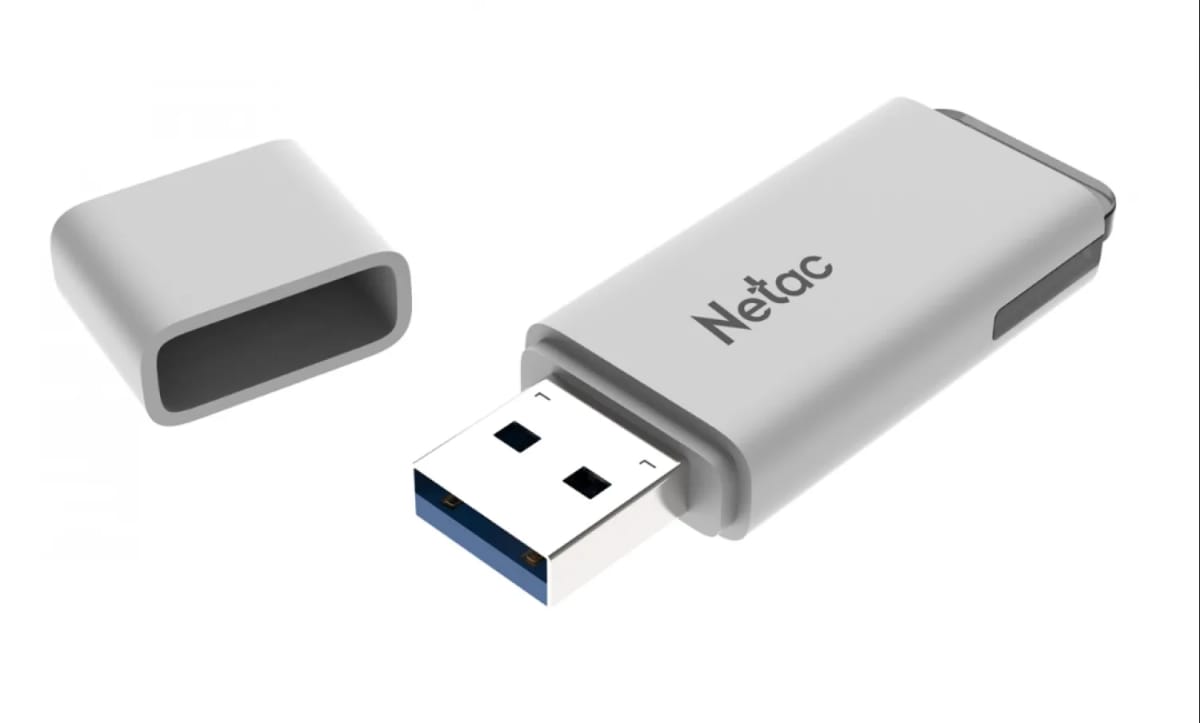 Pen Drive Netac U185 White 256GB USB 3.0