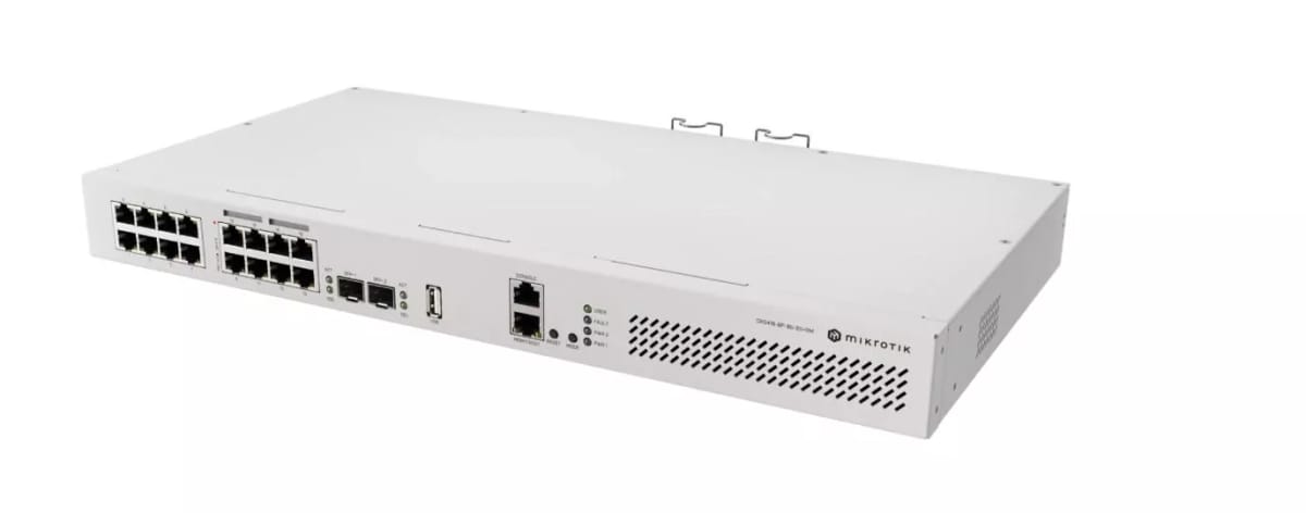 Switch Mikrotik CRS418-8P-8G-2S+RM CF