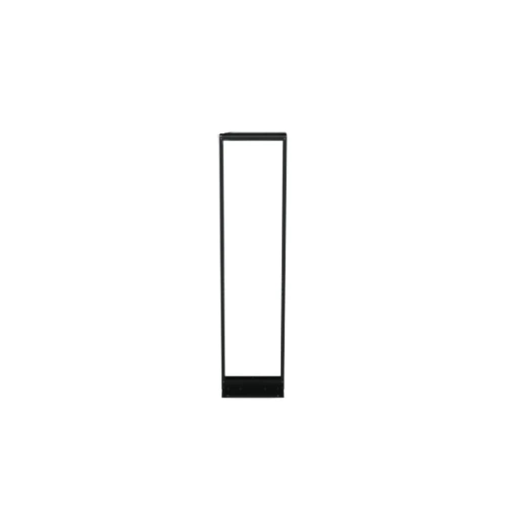RACK,2POST, RS1 VALUE,19IN W,3IN D,45U, STEEL, BLK, #12-24 Scrw