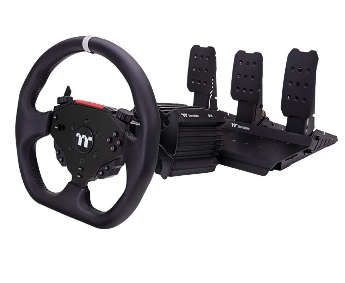 Simulador Thermaltake Bundle G15 Volante Pedalera Triple Drive Racing 15NM 16BITS