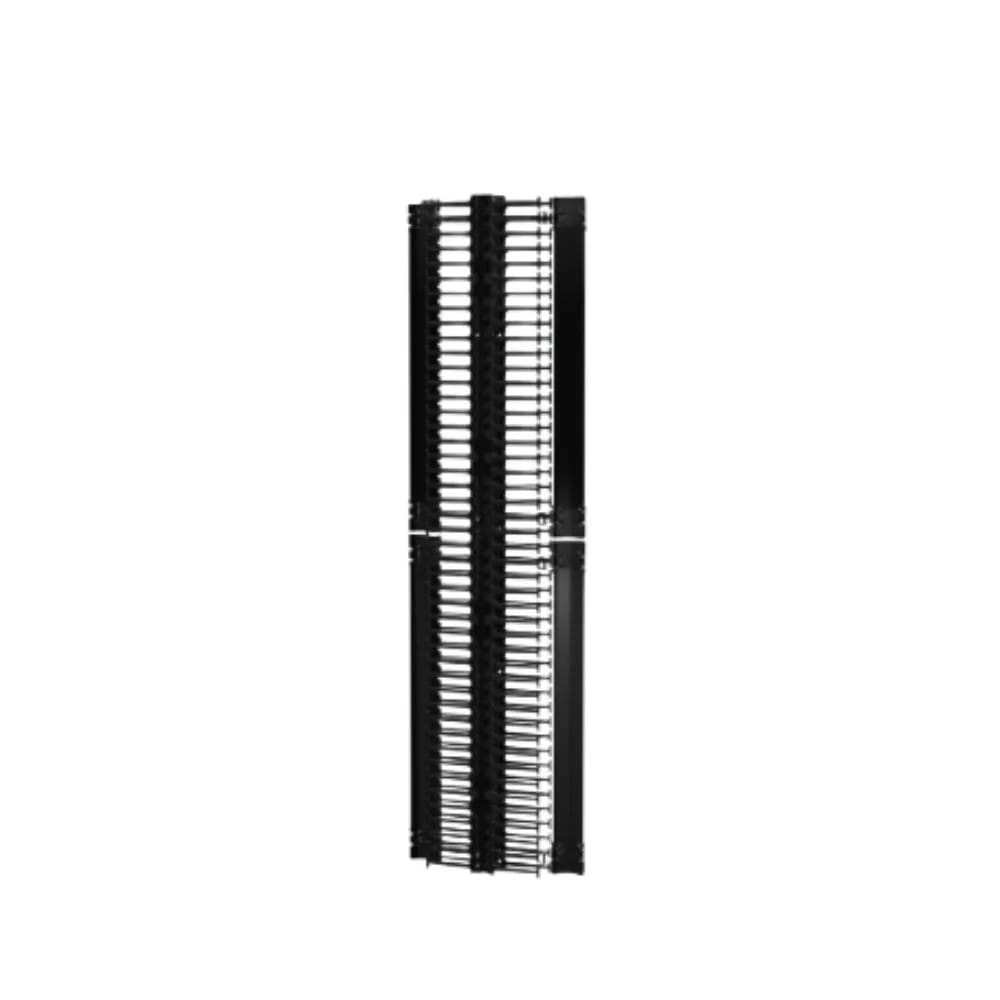 Cbl Mgr, Vert, Value, Dbl SIDED,6IN FNGR,6IN W,45U, DOOR, BLK