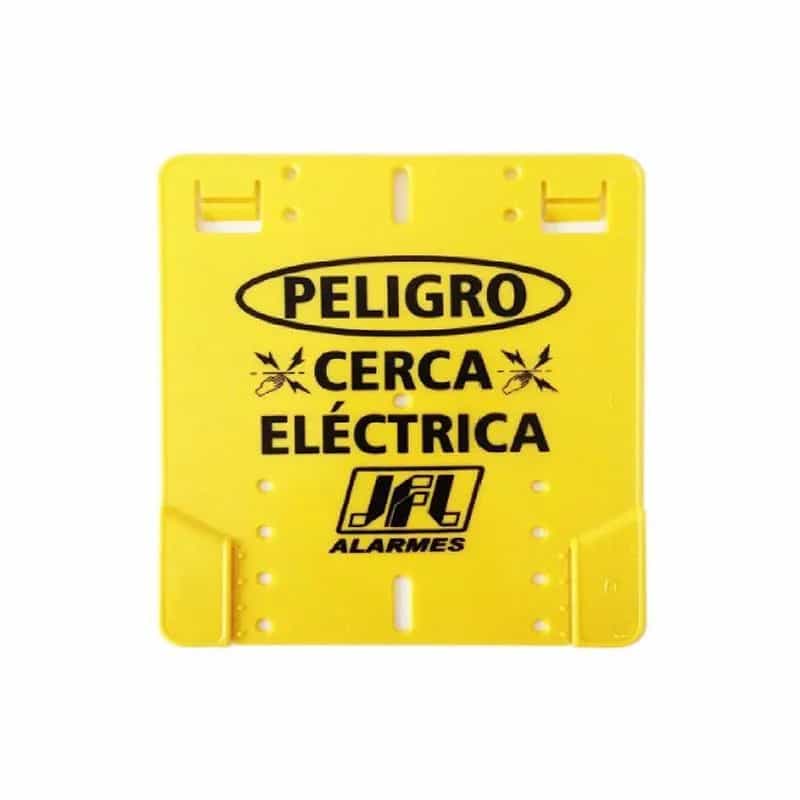 Cartel de advertencia Peligro cerca eléctrica JFL CACE