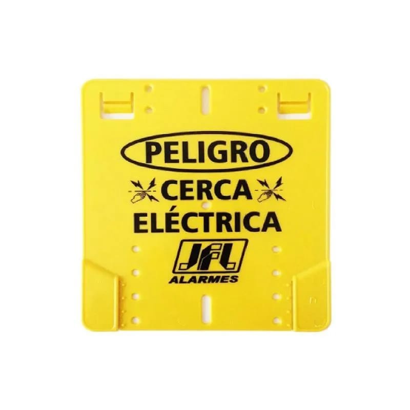Cartel de advertencia Peligro cerca eléctrica JFL CACE