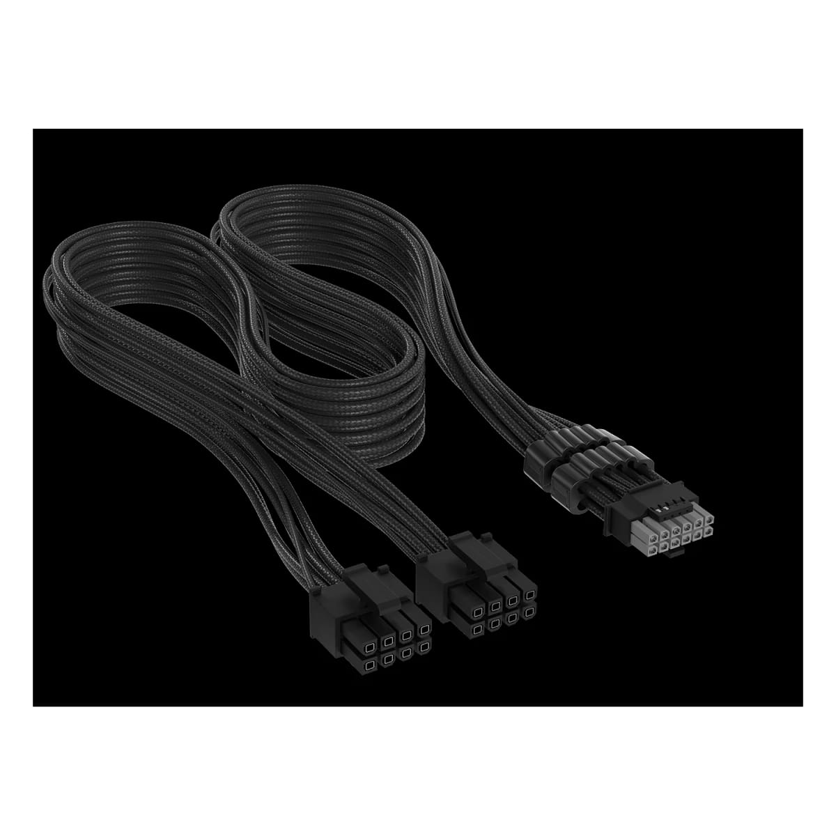 Cable Premium con funda 2x 8-Pin PCIe 12V y 2x6 600W Type 4 Negro