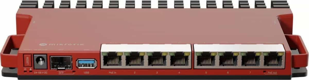 Router Mikrotik L009UIGS-RM sin Fuente 800MHZ 512 RAM 1 Puerto SFP 2.5 GB