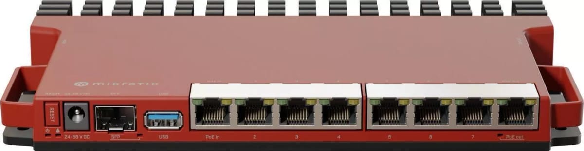 Router Mikrotik L009UIGS-RM sin Fuente 800MHZ 512 RAM 1 Puerto SFP 2.5 GB