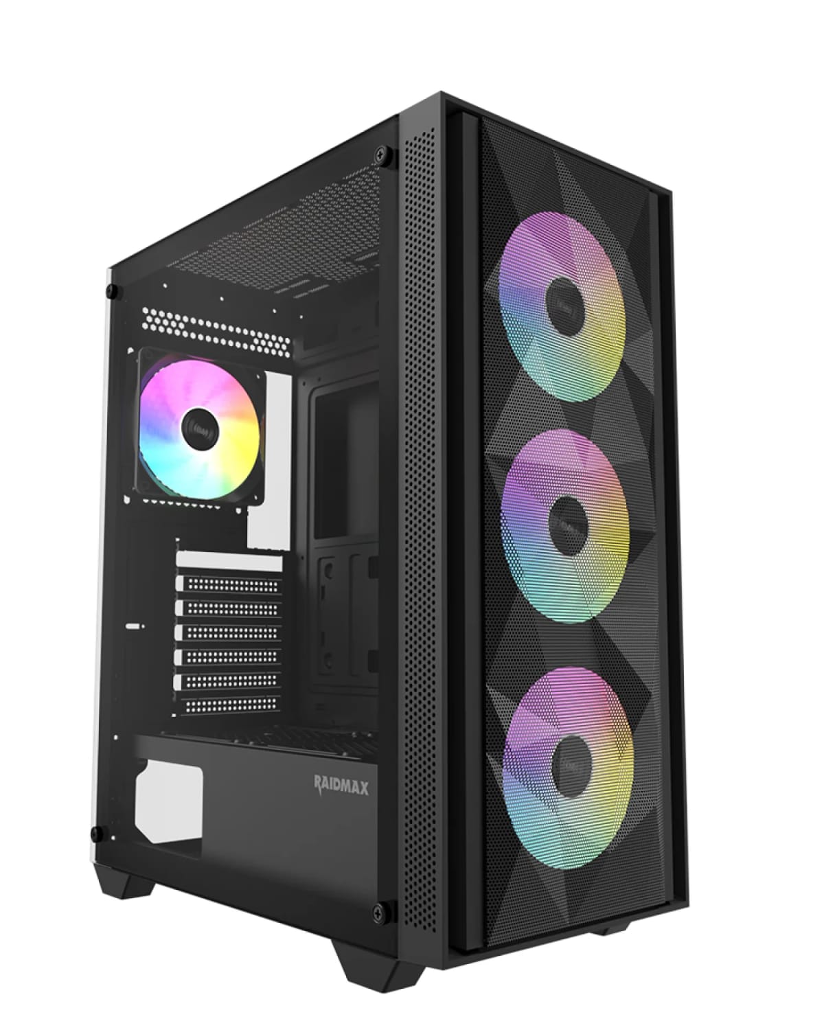 Gabinete Gamer Raidmax Vector V217 Black ARGB TG