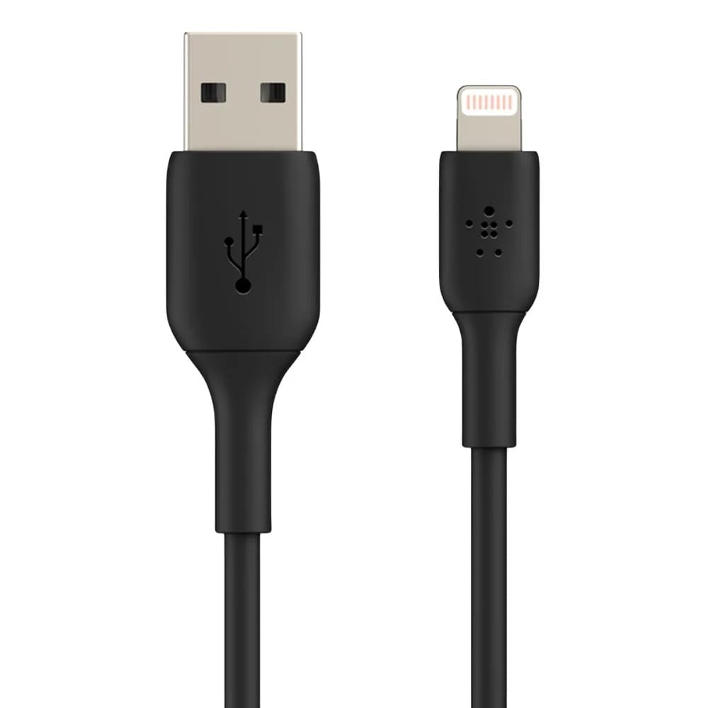 Cable Belkin Lightning to USB-A BOOST CHARGE (1mt, negro)