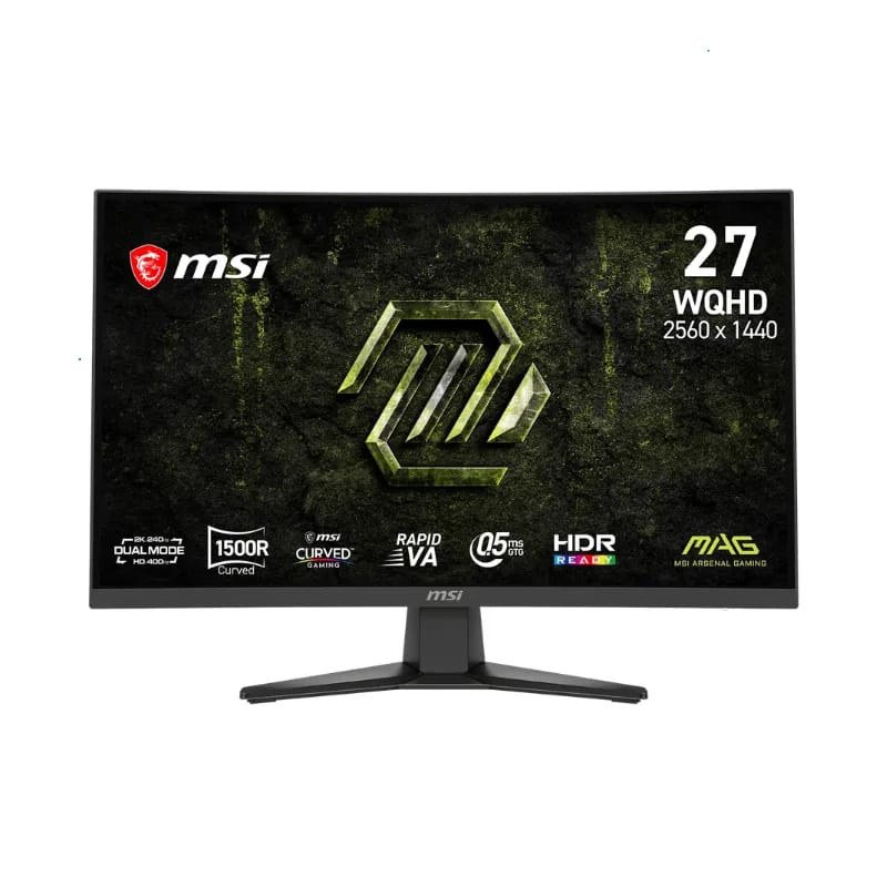 Monitor Gamer MSI 27" MAG 275CQDF WQHD Rapid VA 240Hz 0.5ms Curved 2xHDMI + 1xDP (II)