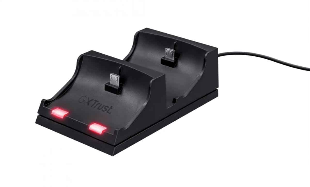 Accesorios Trust Base de Carga Doble para Mandos PS4 GXT235