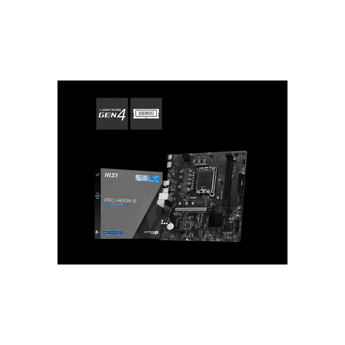 Motherboard MSI PRO H610M-B LGA 1700 DDR5