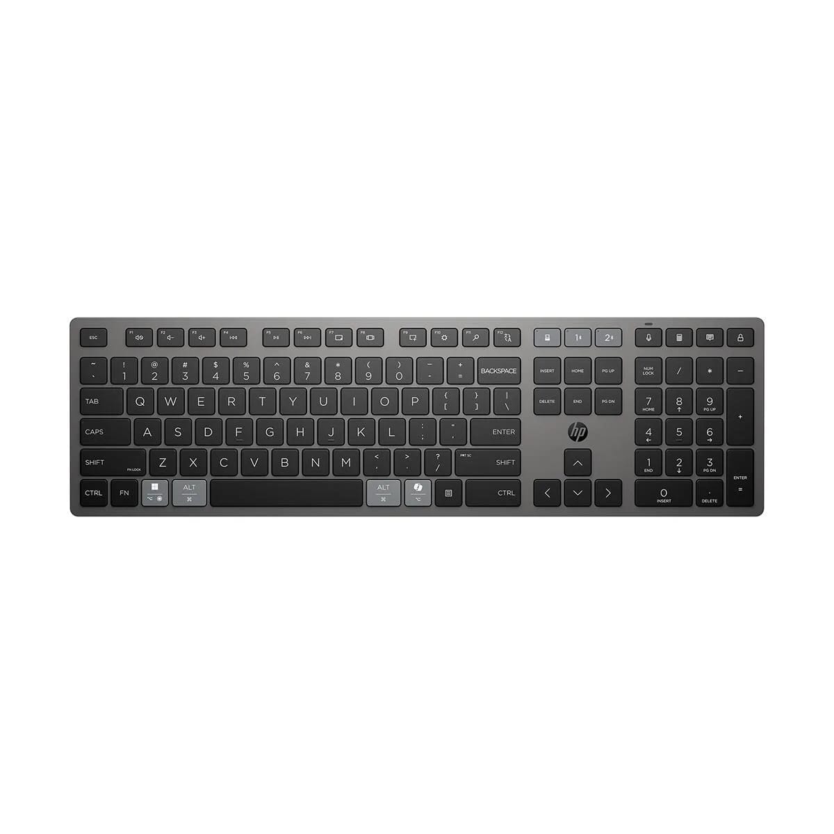 Teclado Inalámbrico Recargable HP 720 Multi Dispositivos Negro 9T5B1AA