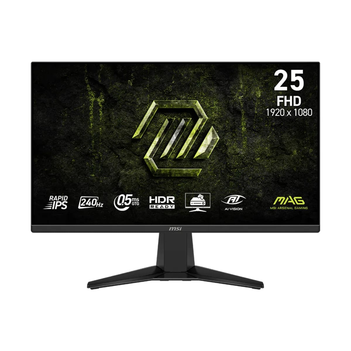 Monitor Gamer MSI 25" FHD Rapid IPS 240Hz 0.5ms Flat 2xHDMI + 1xDP (II)