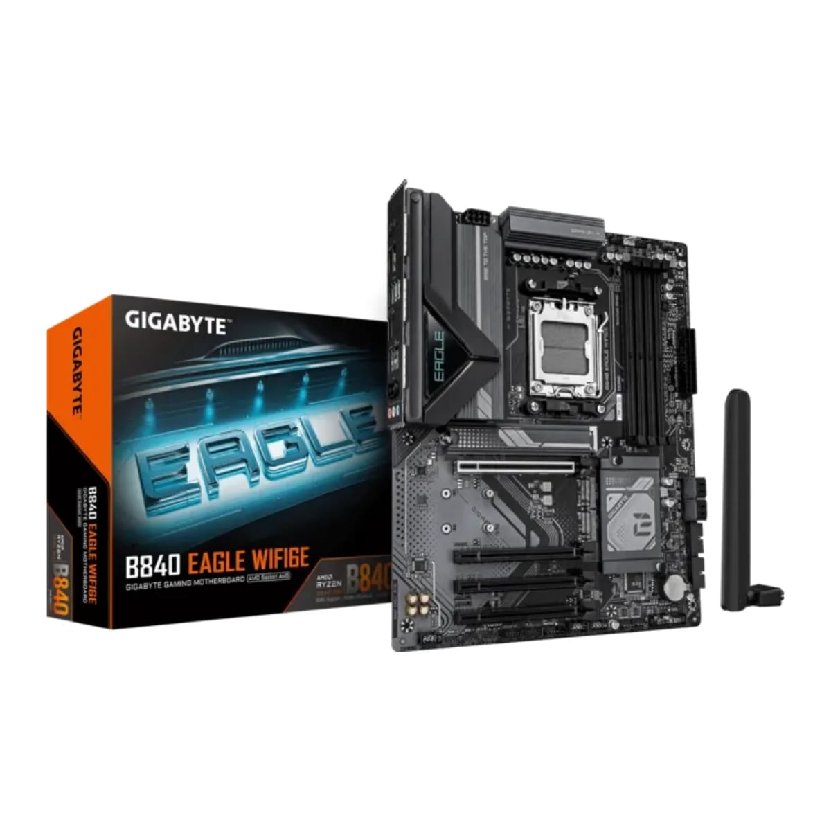 Motherboard Gigabyte B840 EAGLE WF6E DDR5 AM5 (Serie 7000/8000/9000)