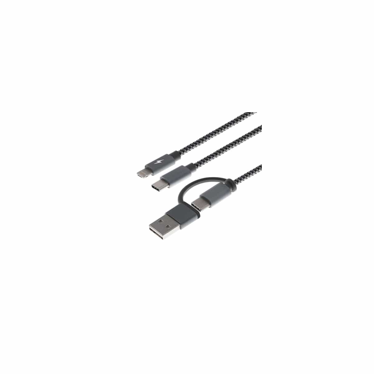 Cable multifuncional para carga 5 en 1