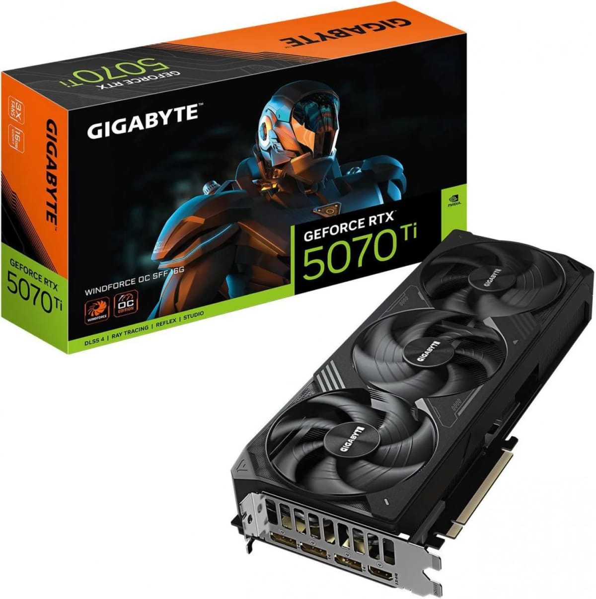 Placa de video Gigabyte RTX 5070 Ti WF3 OC 16GB GV-N507TWF3OC-16GD