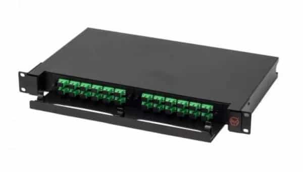 Bandeja de fibra óptica GLC 1U con adaptadores y pigtails SC/APC x24 GLC-BANFO-SCAPC-001