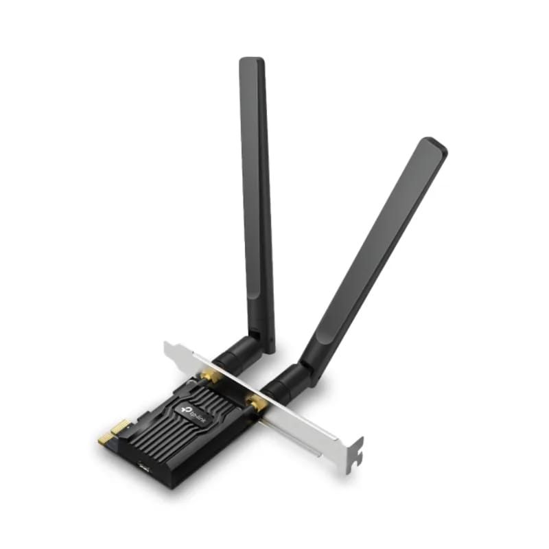 Placa de red WiFi 6 y Bluetooth 5.3 TP-Link Archer TX10E AX900 PCIX 2 antenas