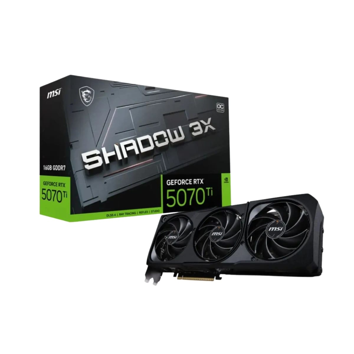 Placa de video MSI RTX 5070 Ti Shadow 3X OC 16GB 912-V531-465