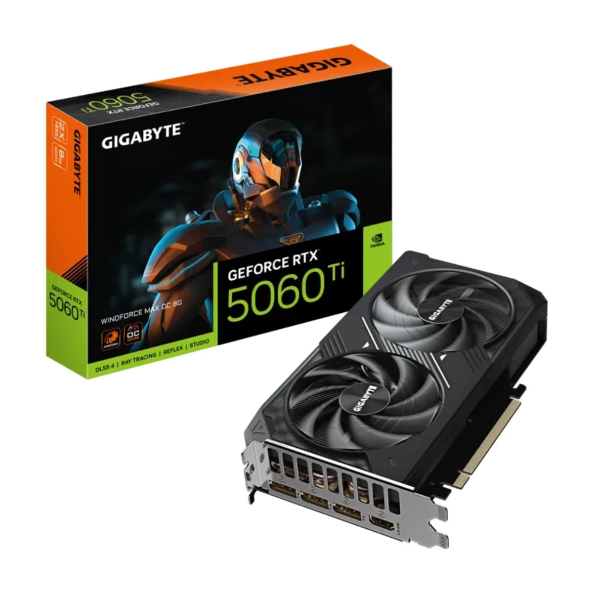 Placa de video Gigabyte GeForce RTX 5060 Ti Windforce Max OC 8GB GV-N506TWF2MAX OC-8GD