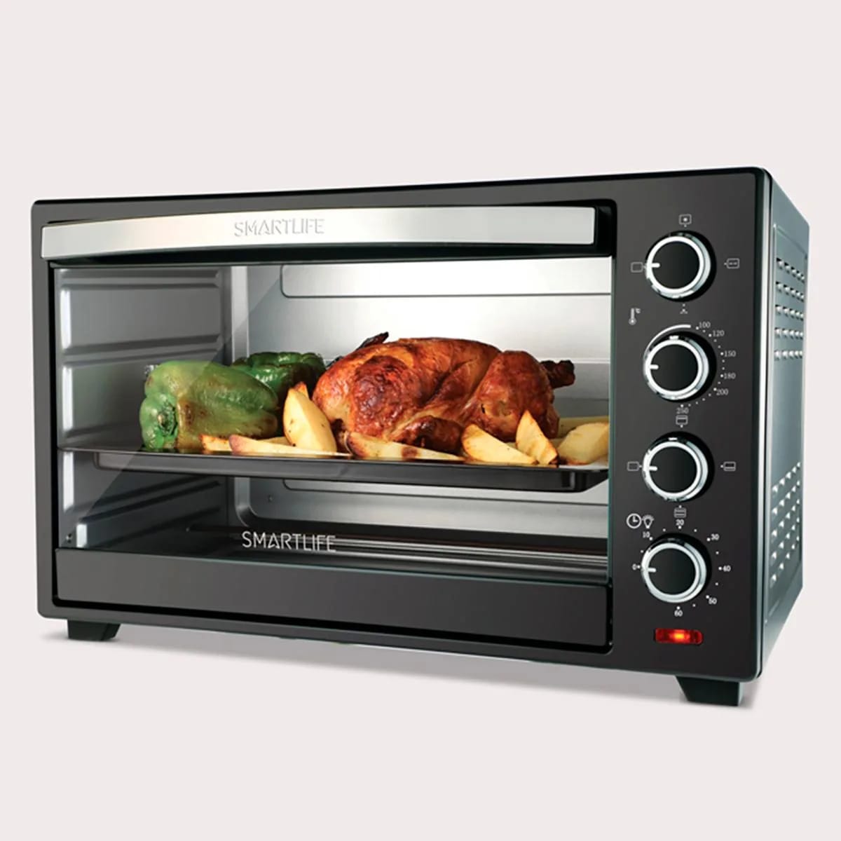 Horno Eléctrico con Conveccion y Spiedo Smartlife SL1012 50L