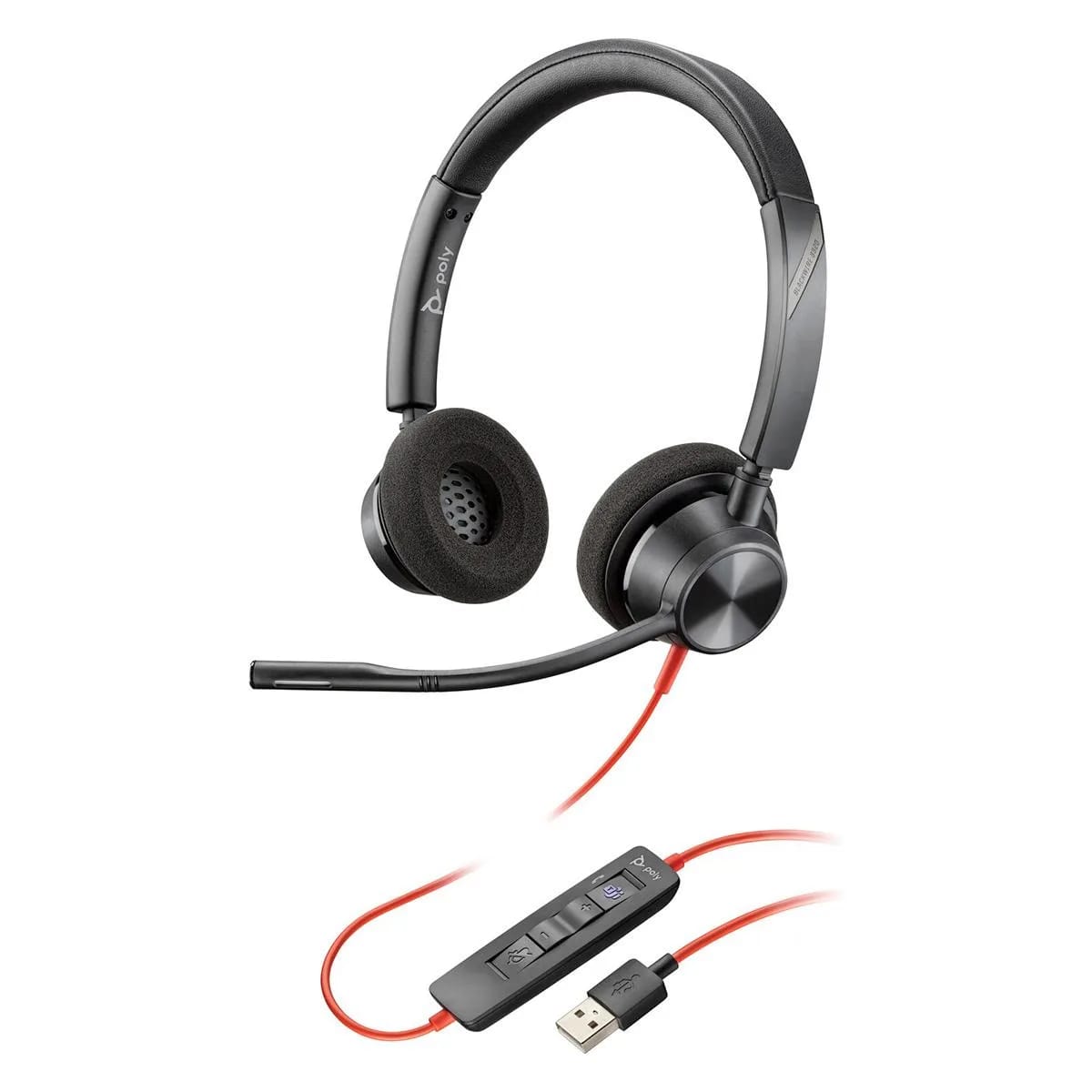 Auriculares Poly Plantronics Blackwire BW3320-M USB-A Microsoft Teams 214012-101