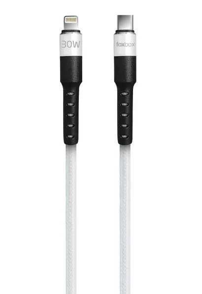 Cable Foxbox Round Pro Type-C a Type-C Blanco 125M