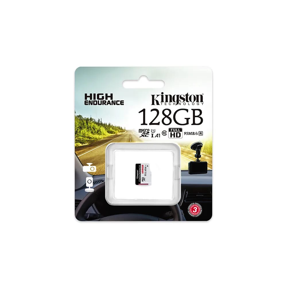 Tarjeta de memoria microSD Kingston Endurance 128GB para videovigilancia SDCE/128GB