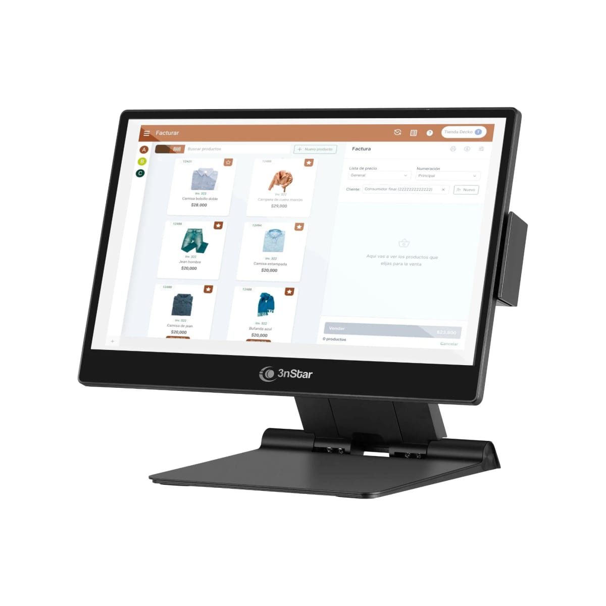 All In One Touch 3nstar 15.6" I5 8GB 240SSD Negro BT Wifi Sin Sistema Operativo