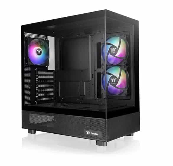 Gabinete TT View 270 Plus Mid-Tower TG x2 Fan ARGB x3 Black