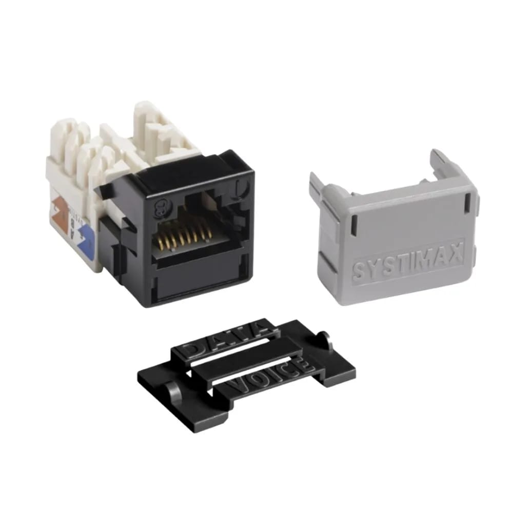 Jack MGS 400 x 24 GigaSPEED X10D® M-Series Modular Jack, RJ45, Cat6 Unshielded, Black