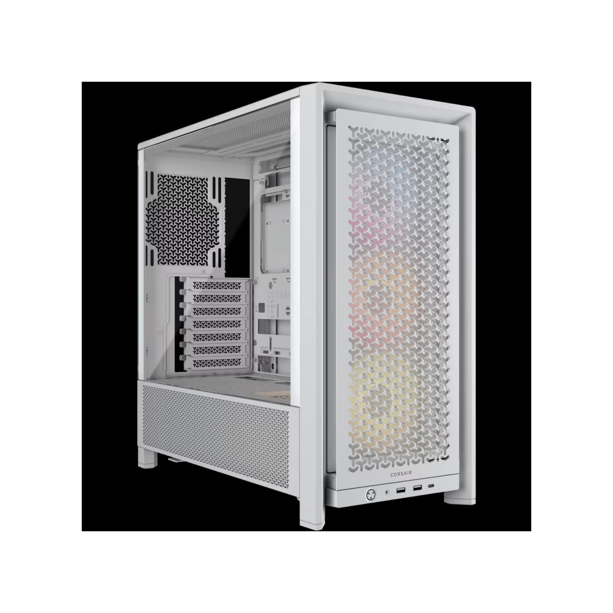 Gabinete CORSAIR FRAME 4000D RS ARGB Mid Tower Blanco
