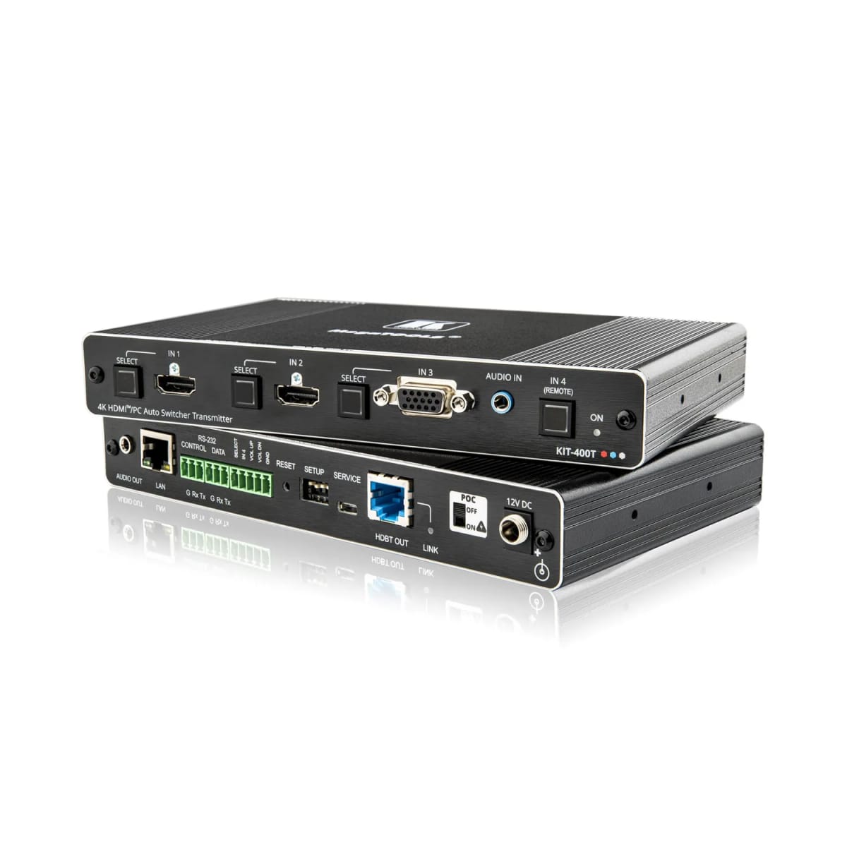 KIT HDbaseT con Control. Kit de escalador/selector automático 4K sobre HDBaseT de largo alcance