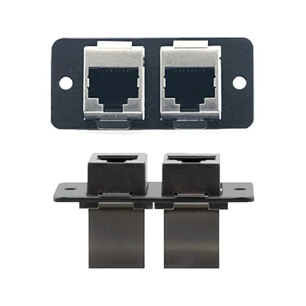 Wall Plate Inserción Doble Ethernet RJ-45