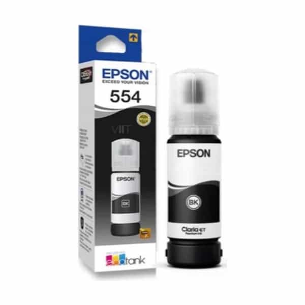 Botella Epson T554120-AL Negro Pigmen para L8160/8180