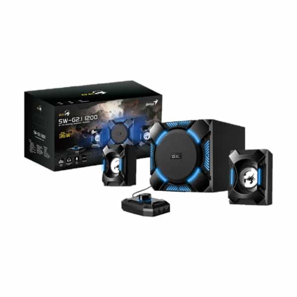 Parlantes Genius SW-G2.1 1200 Negro con subwoofer